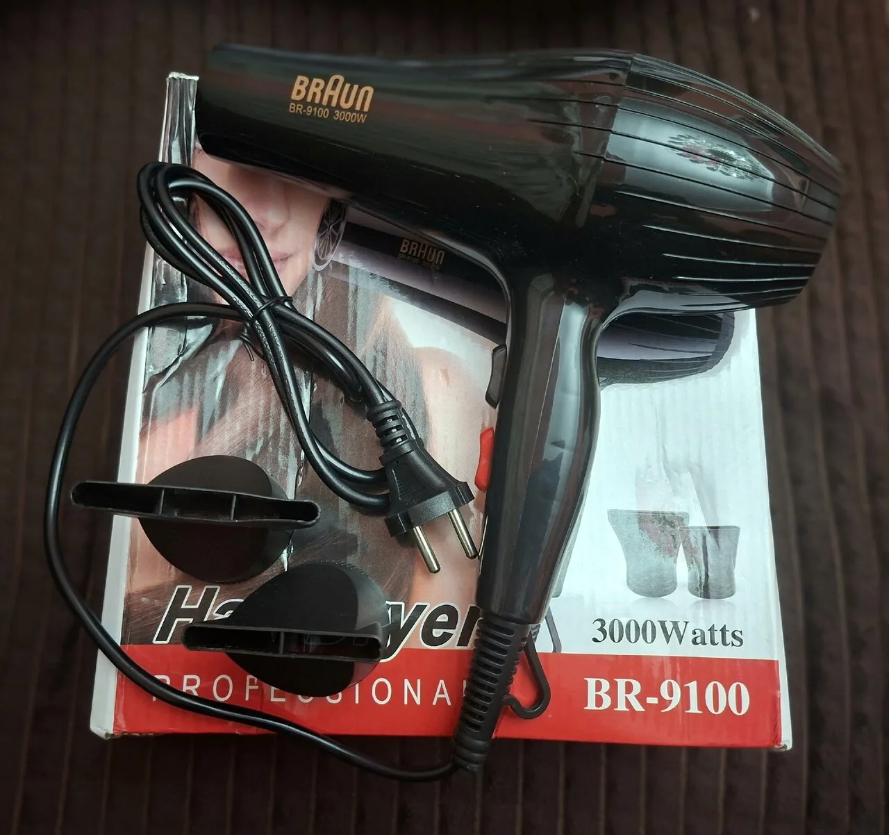 Фен Braun BR-9100, 3000 Вт — новый