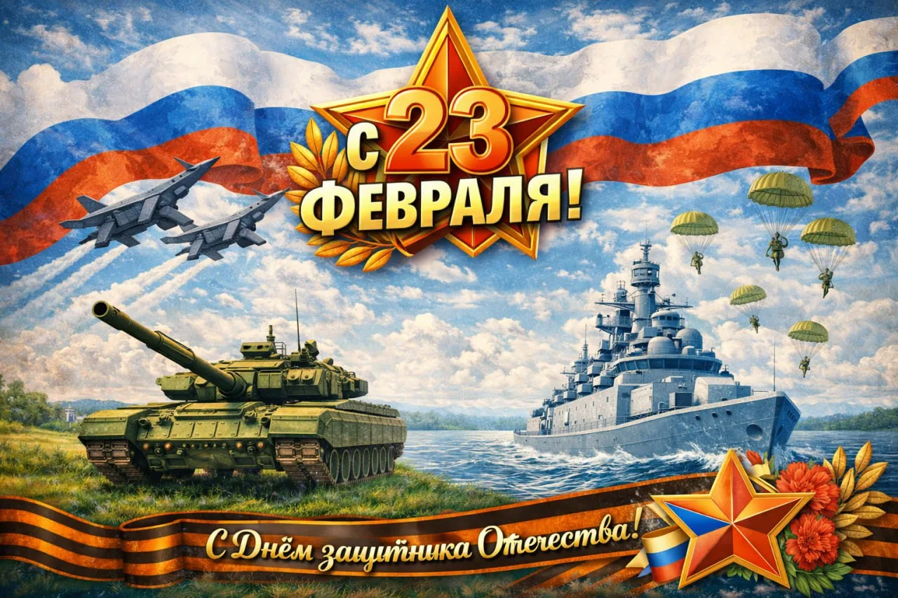 Поздравляем с Днём защитника Отечества всех причастных ✨  Желаем крепкого здоровья, спокойствия и ув