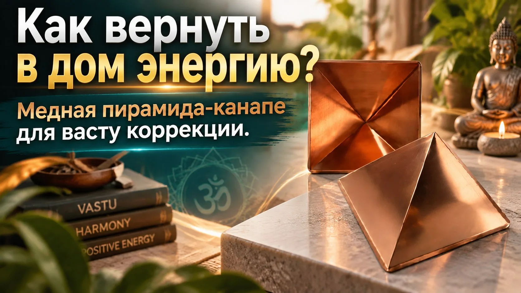 Как вернуть в дом энергию? Медная пирамида-канапе для васту коррекции.
