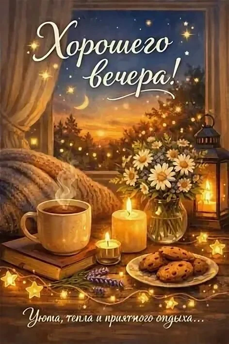 Хорошего, уютного вечера! ✨🌙