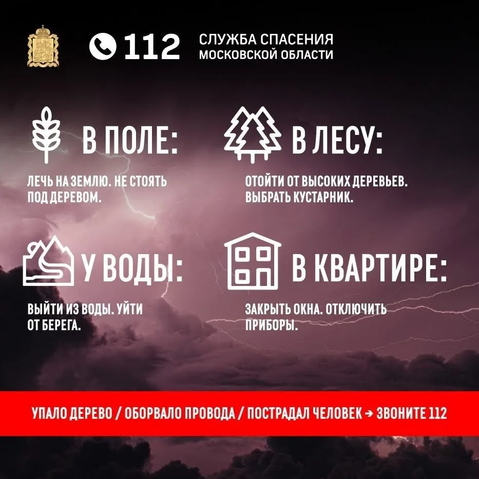 Гроза застала врасплох? ️
Вот что делать — коротко и по делу:
В поле или на открытом месте:
 Лечь на