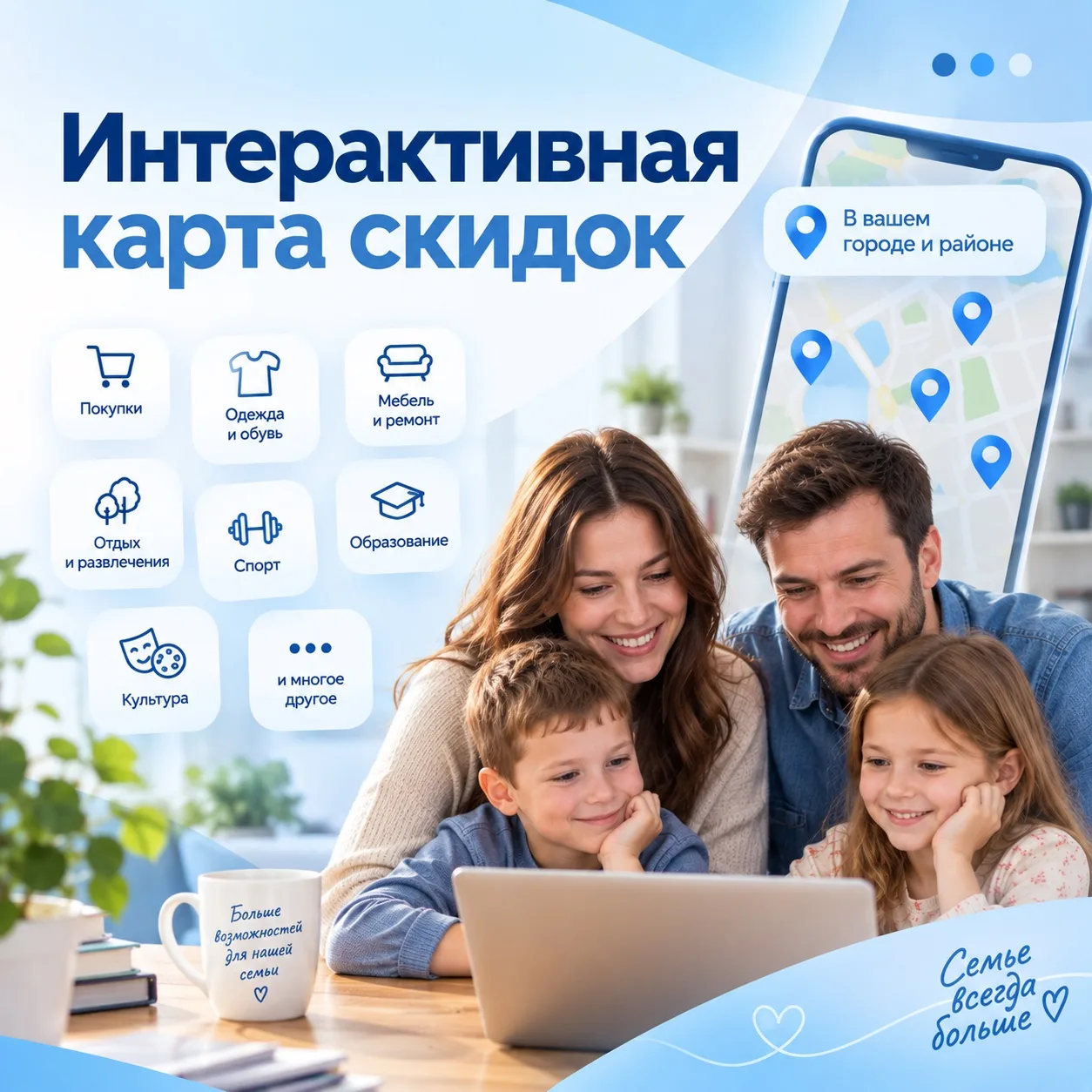От семейного отдыха до ремонта: скидки на Семейном портале предоставляют уже 994 органи...