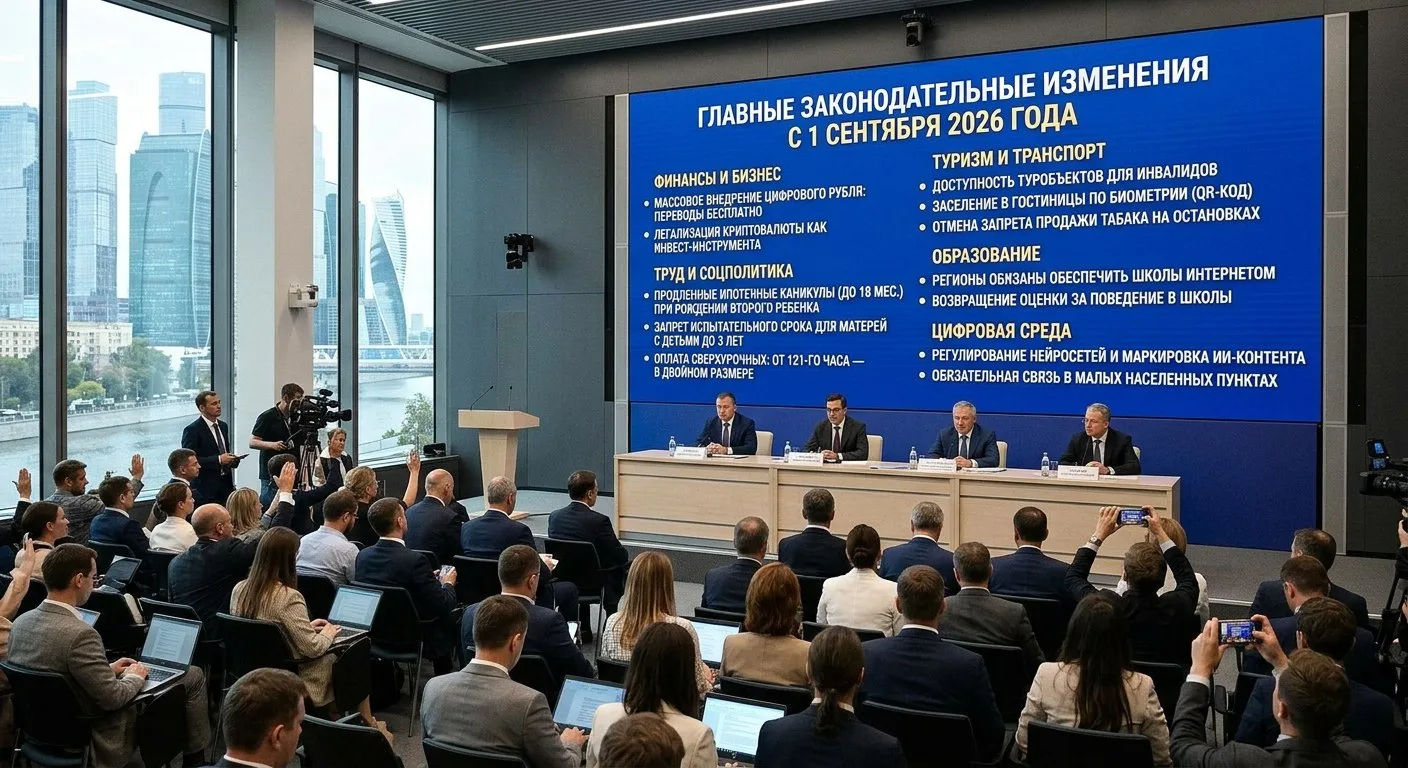 Главные законодательные изменения с 1 сентября 2026 года 📅
