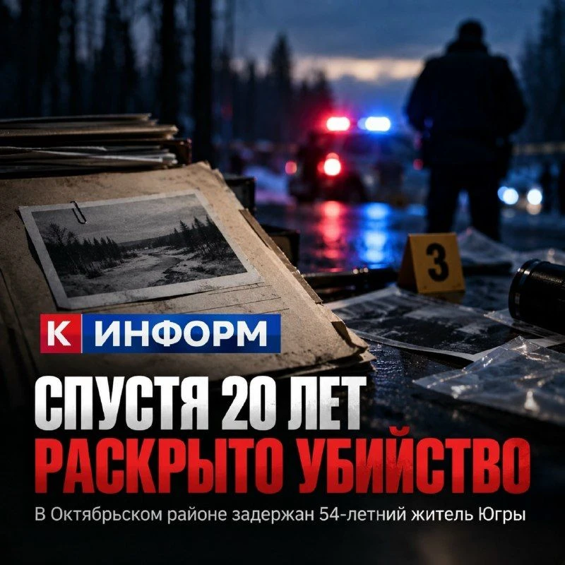 В Югре спустя 20 лет раскрыли убийство благодаря генетической экспертизе