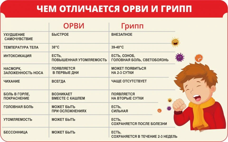 ❗️Осторожно, грипп и ОРВИ