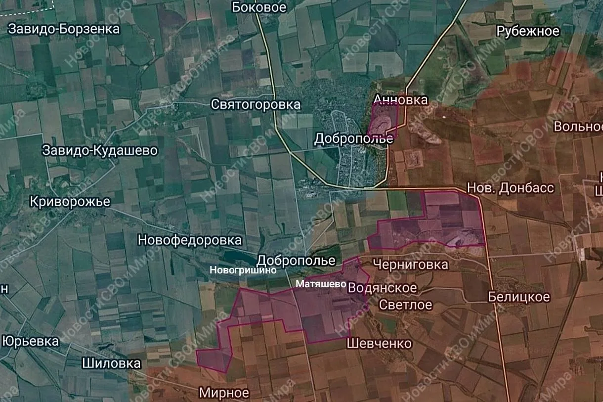 Добропольское направление. Наши воины продвинулись в восточной части города Доброполье.