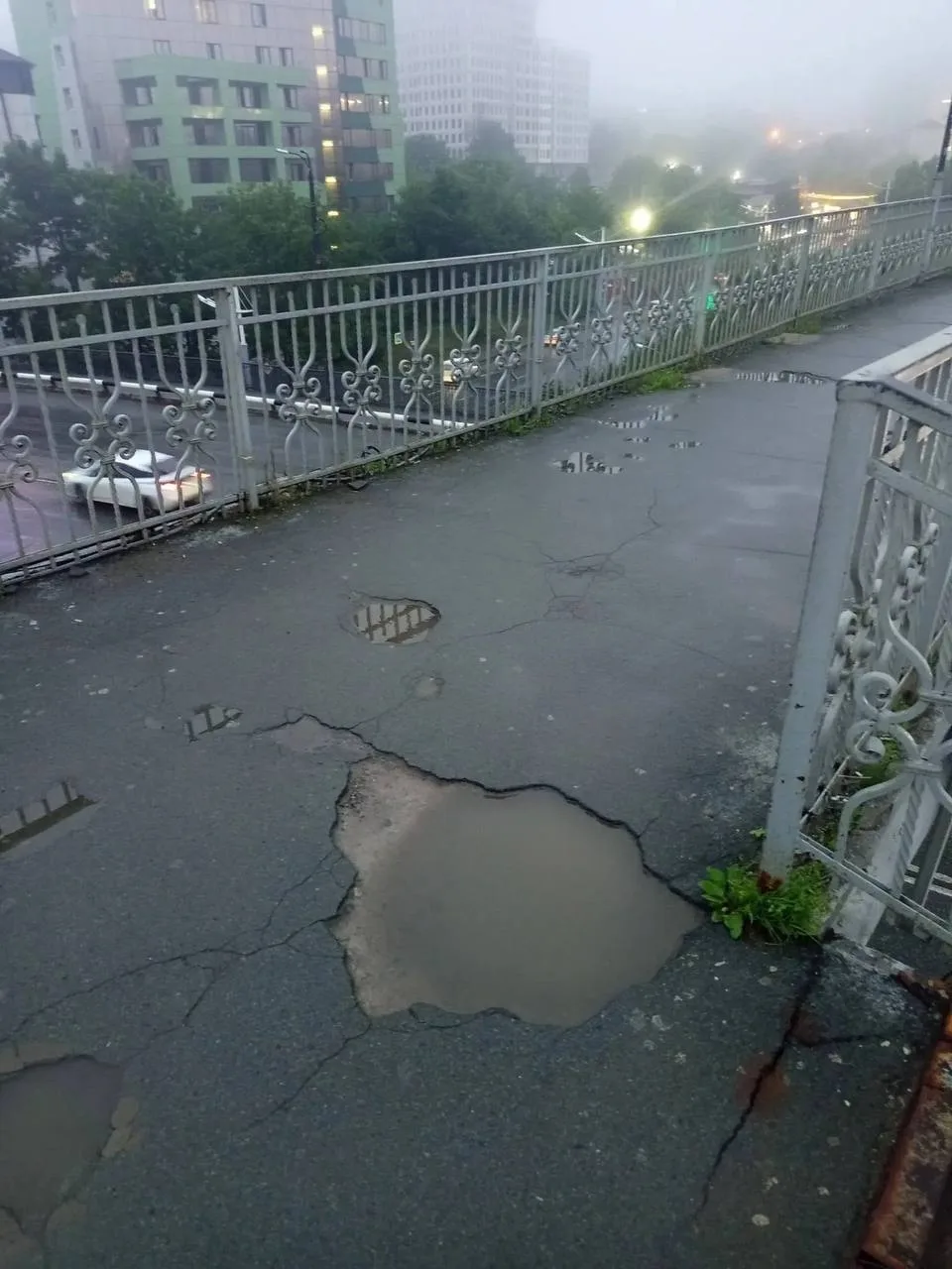 Горожан пугает ужасающее состояние надземного перехода в районе Гоголя - от Реми/Бубльг...
