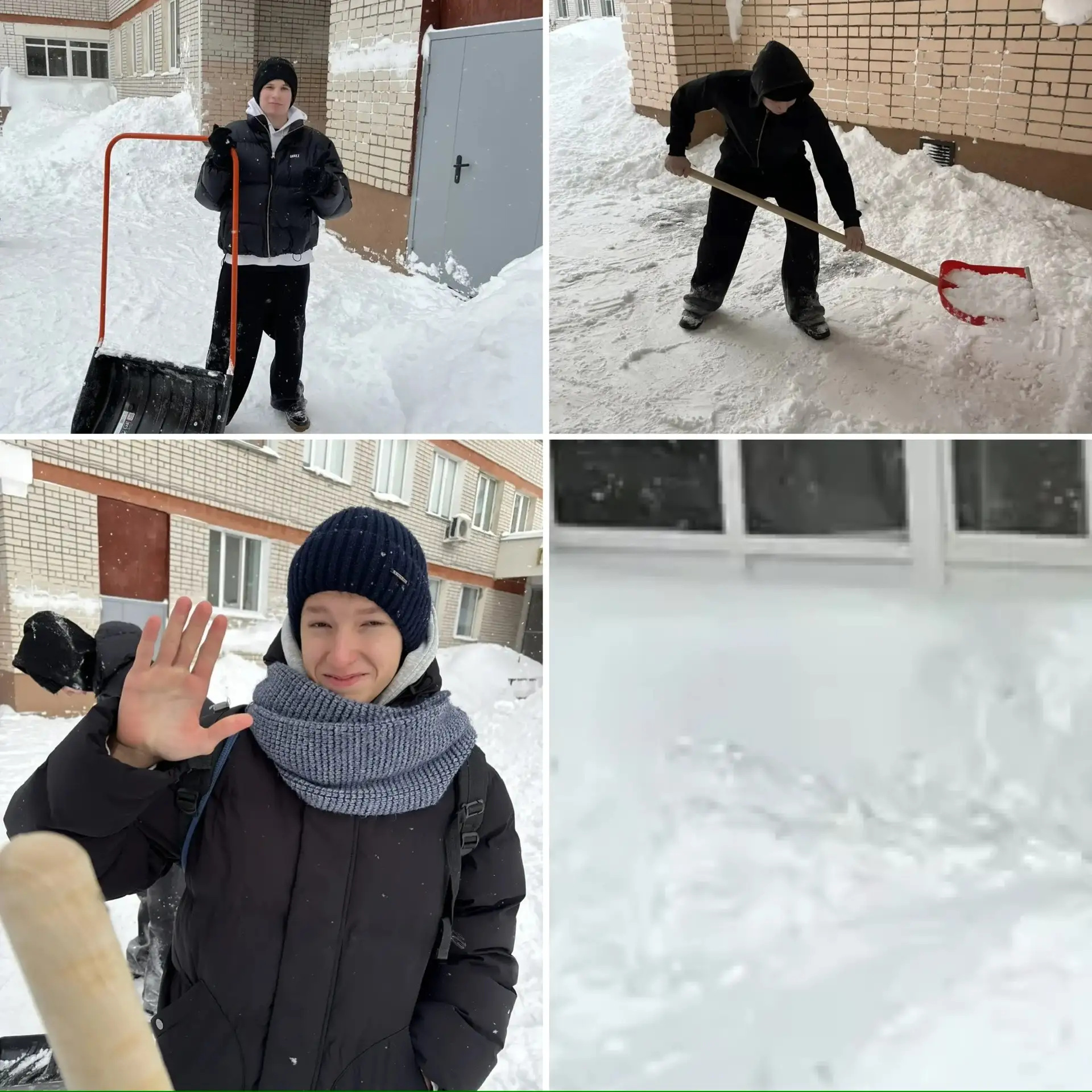Спасибо нашим гимназистам за помощь в уборке снега! В такие снежные дни, когда городские службы рабо
