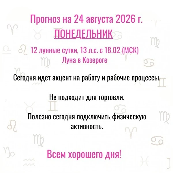 Прогноз на сегодня,