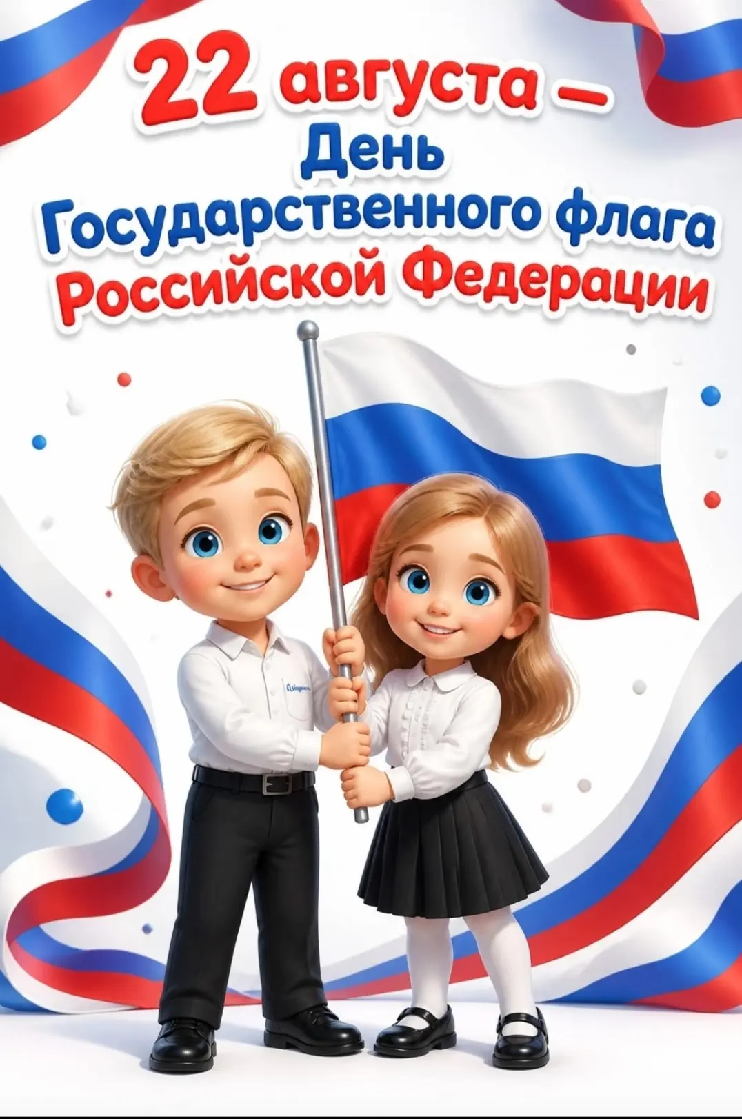 Коллектив детского сада поздравляет с Днём Государственного флага Российской Федерации!...