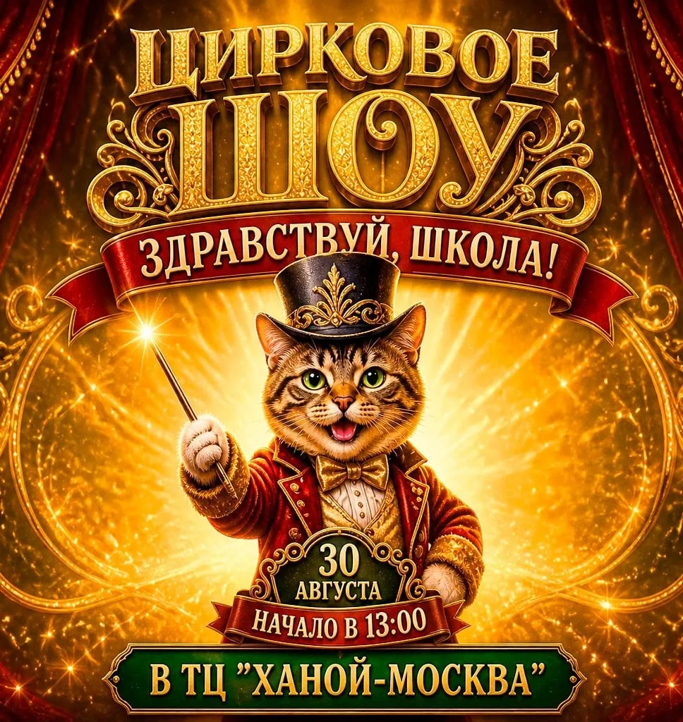 30 августа 13-00 цирковая программа «Здравствуй, школа!»