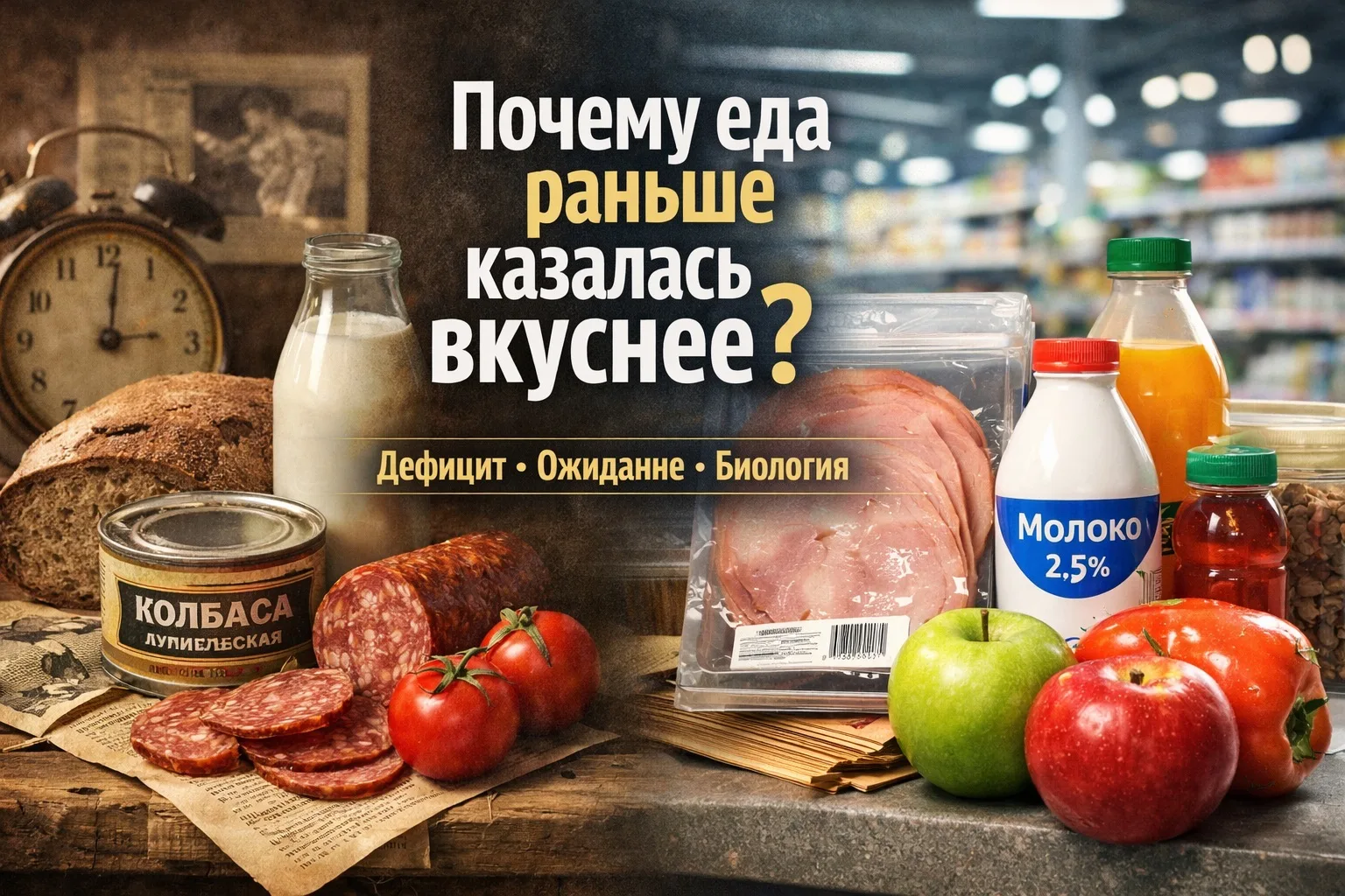 «Раньше было лучше» — или почему продукты изменились?  В СССР хлеб пах сильнее, молоко было насыщенн