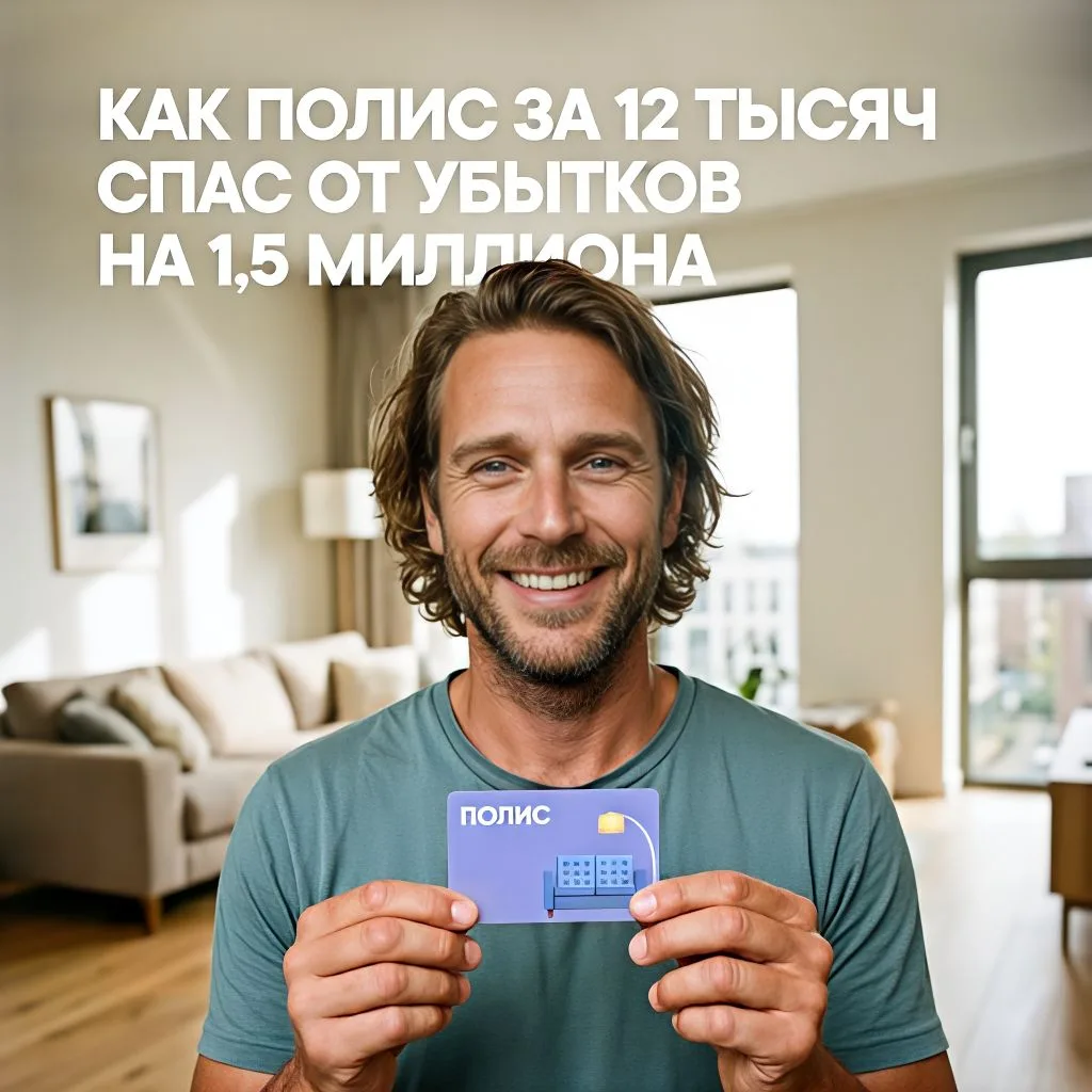 🏆 Кейс: как полис за 12 тыс. спас умного человека от убытков в 1,5 млн рублей. 

В новой квартире о