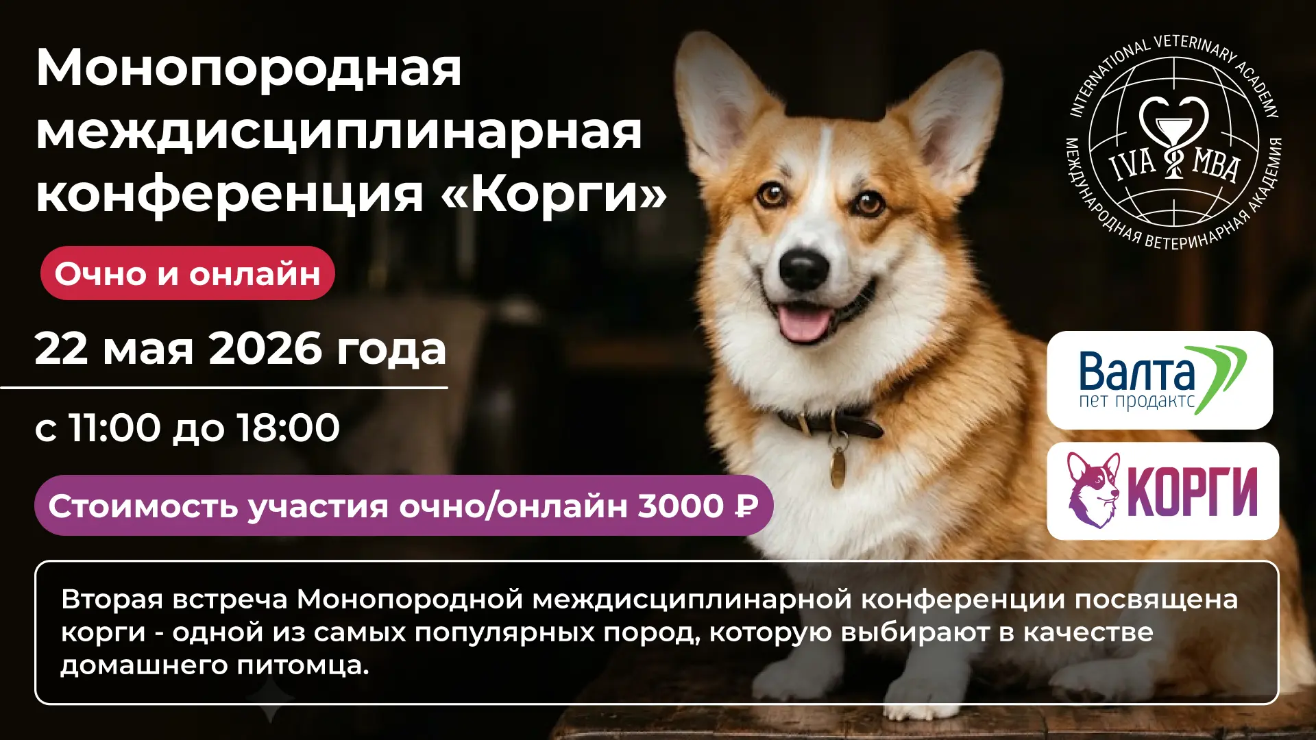 Центр дополнительного образования АНО ВО МВА и Валта Пет Продактс приглашают вас на Мон...