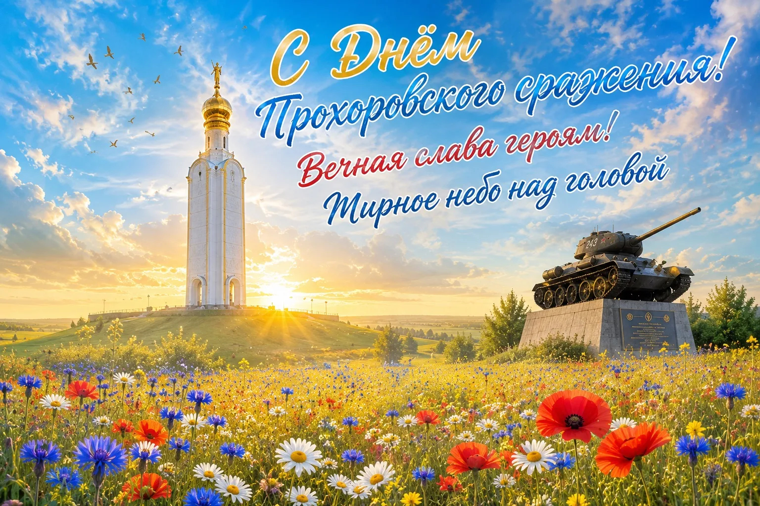 🇷🇺 12 июля мы вспоминаем годовщину легендарного Прохоровского сражения — одного из ключевых эпизод