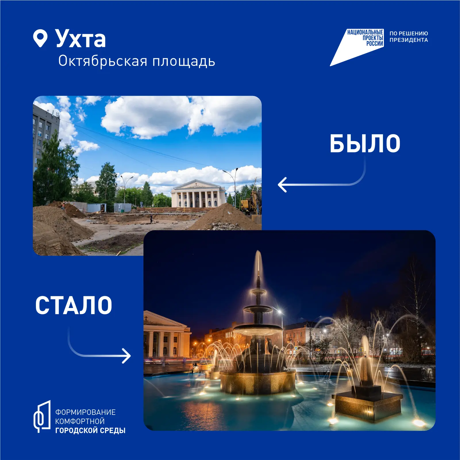 🌳 Как похорошела Ухта при... программе «Формирование комфортной городской среды»