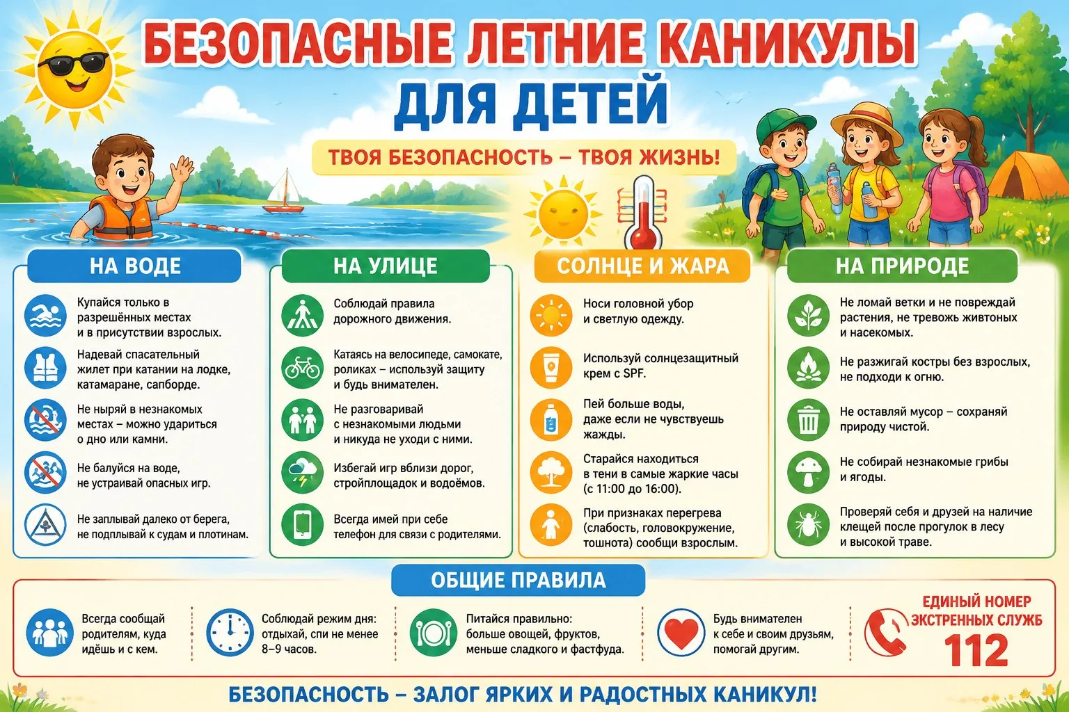 Дорогие родители! 🌼

Летние каникулы — это время радости, приключений и новых открытий для наших де
