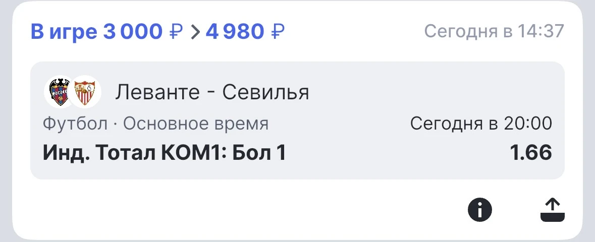 🔹Доп прогноз по Линии