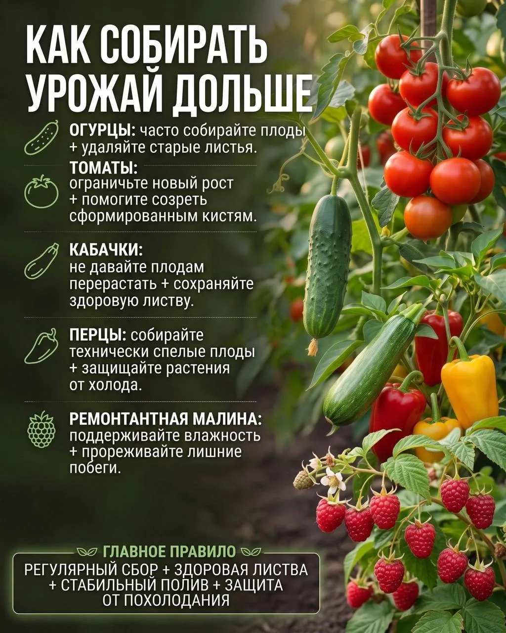 🧑‍🌾 Как продлить плодоношение до осени

Дачный участок | 👉Подписаться