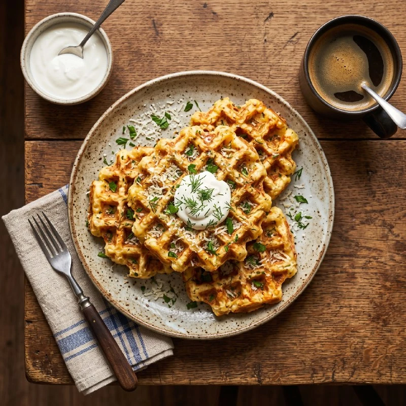 🍳 Сырные вафли