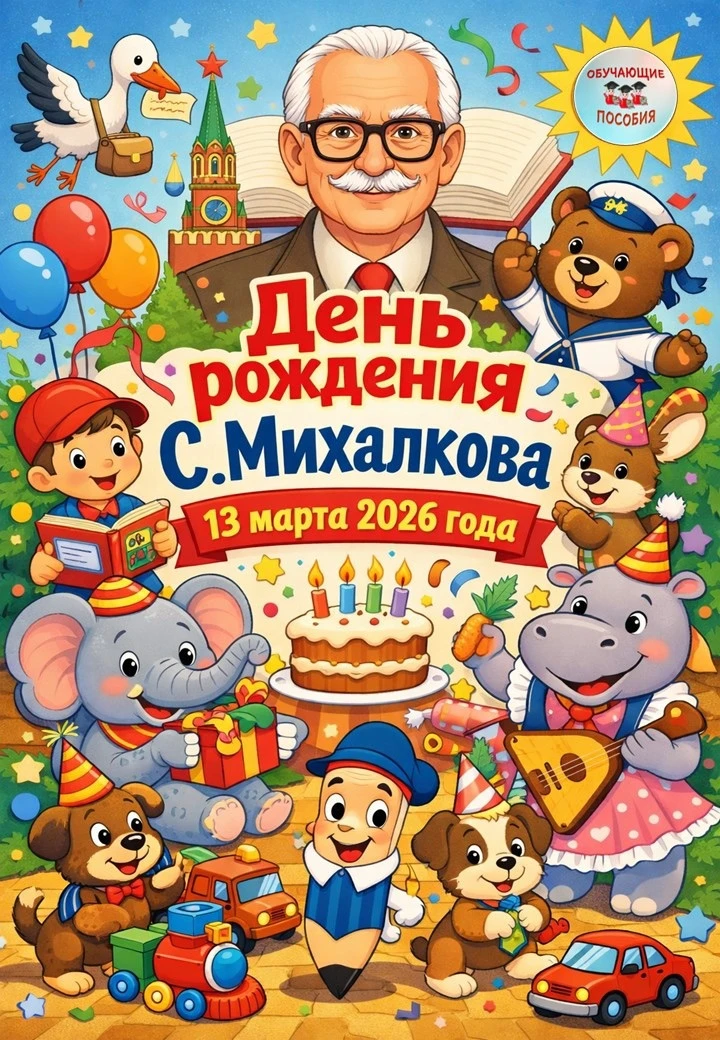 💥💥💥Всероссийская литературная викторина по творчеству Сергея Михалкова ко дню рожден...
