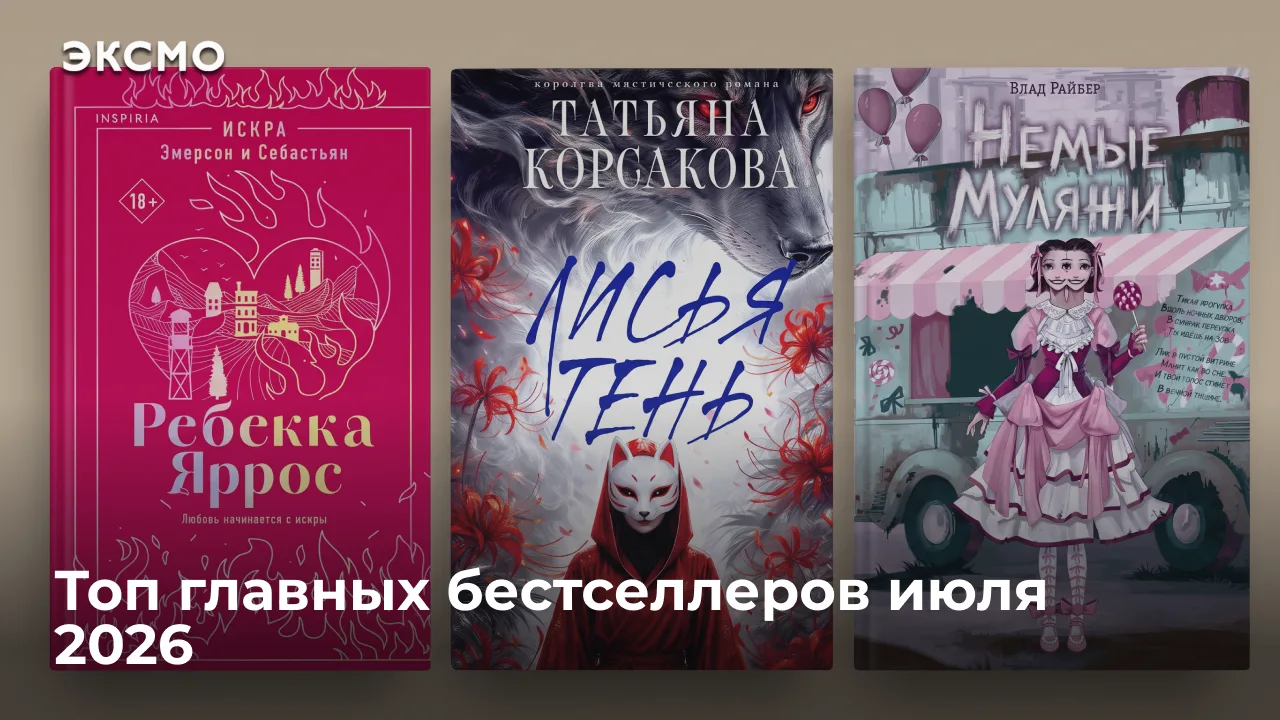 Июль выдался месяцем контрастов: то зной под тридцать, то внезапные грозы с ливнями. Книжные новинки
