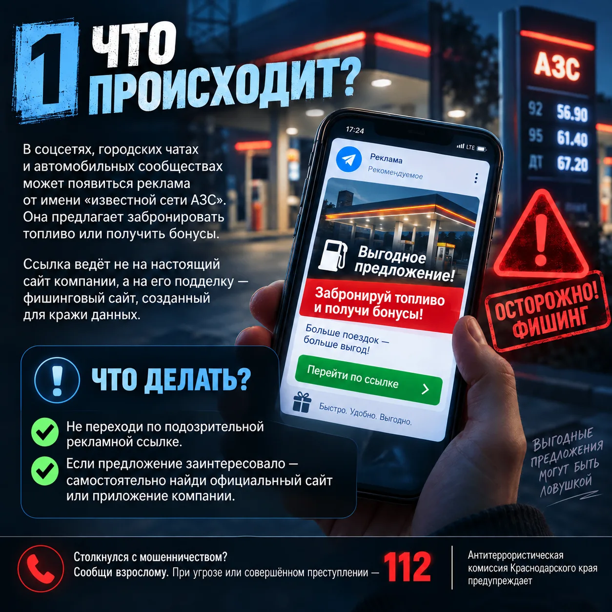 📢 ВАЖНАЯ ИНФОРМАЦИЯ: ПАМЯТКА «ОСТОРОЖНО: ФИШИНГ»