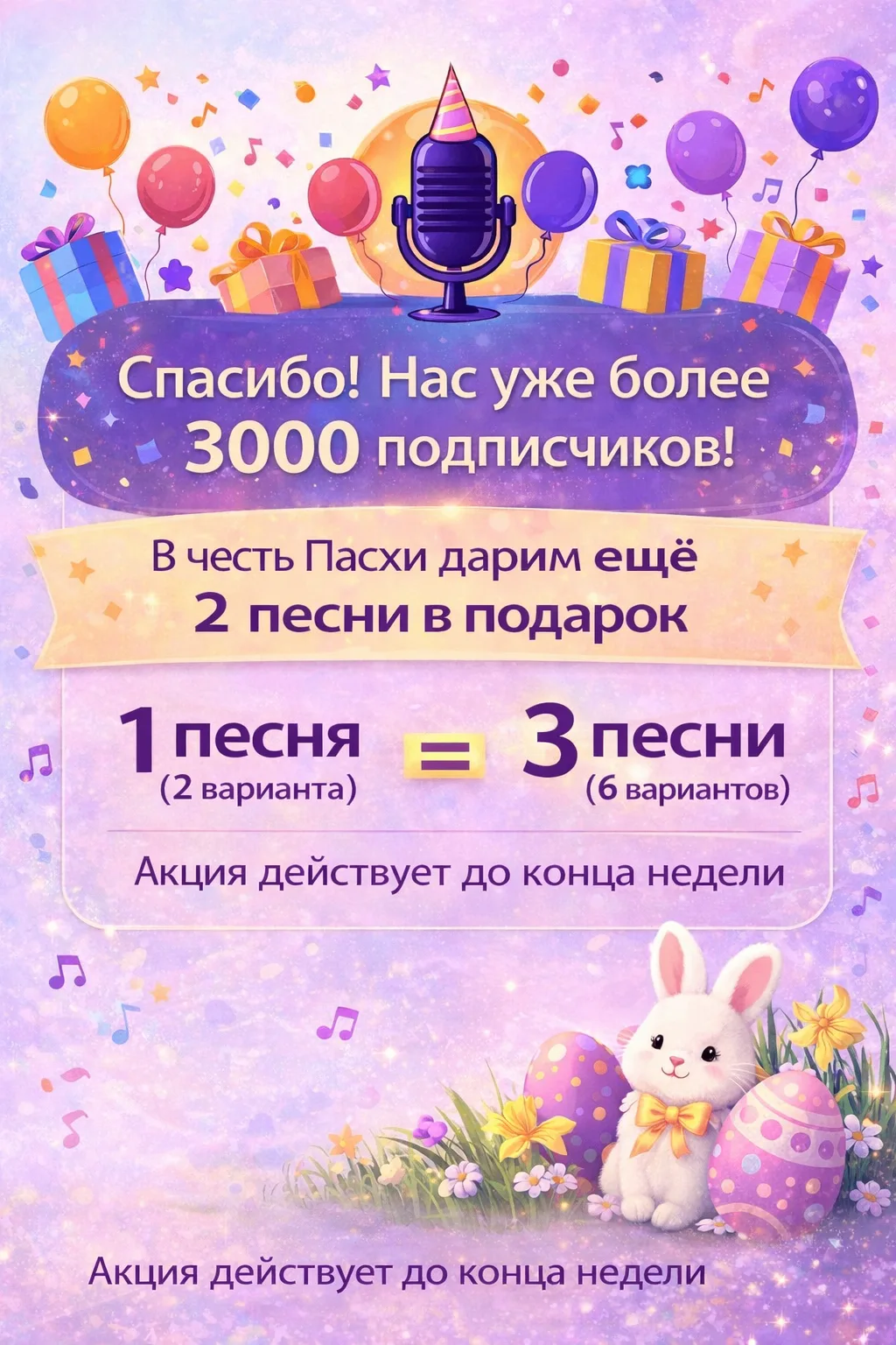 Мы преодолели отметку в 3000 подписчиков! 🏆