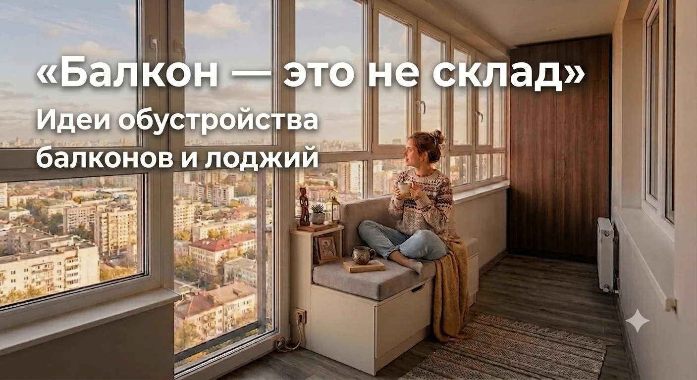 ❗️Балкон — это не склад. Идеи обустройства балконов и лоджий

У многих из нас балкон или лоджия исто