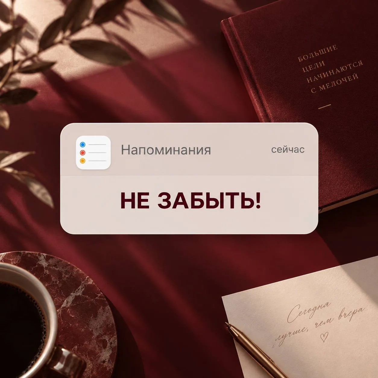 Друзья, у вас когда-нибудь срабатывало напоминание с подписью: