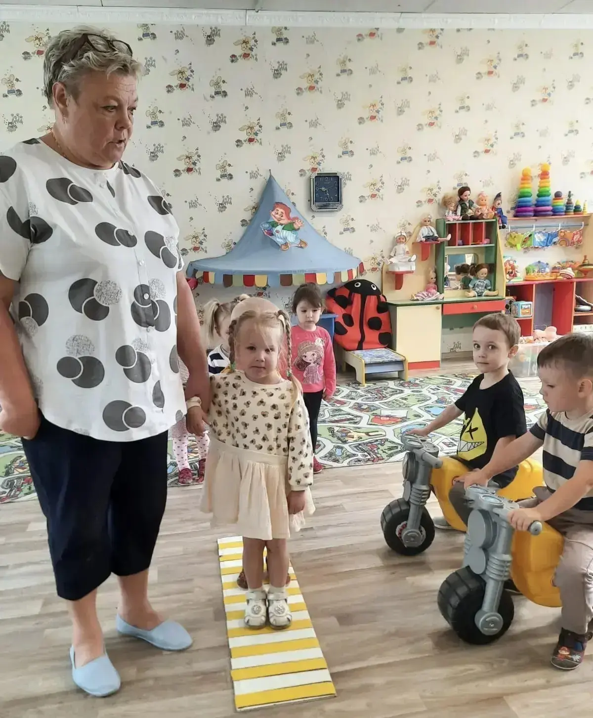 В дошкольном отделении с. Спас-Заулок школы «Планета детства» городского округа Клин пр...