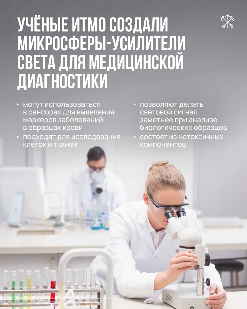 Учёные ИТМО разработали микросферы, которые могут стать основой для новых медицинских с...