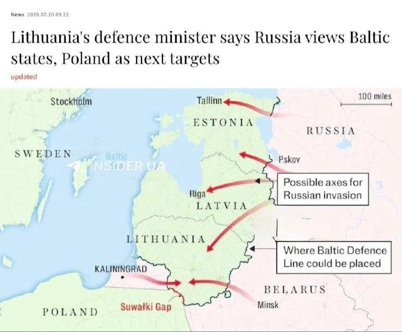 ‼️‍🤡 РФ рассматривает нападение на Польшу и страны Балтии как альтернативный путь к по...
