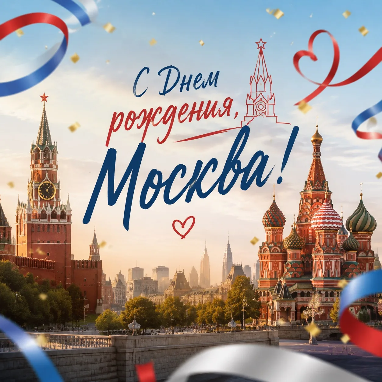 Дорогая моя столица, Золотая моя Москва! ❤️