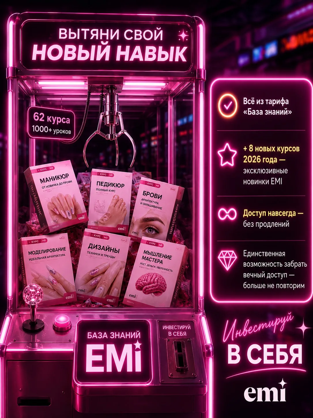 Ладно, мы не выдержали. Даём ещё плюс 8 курсов-новинок в доступ навсегда. 

Успеть нужно до 23:59 по