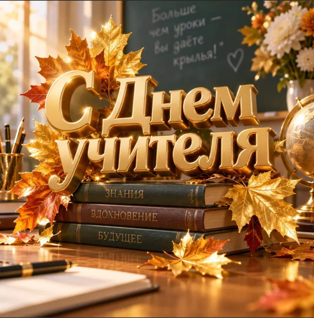 С Днём учителя, дорогие педагоги!🌹