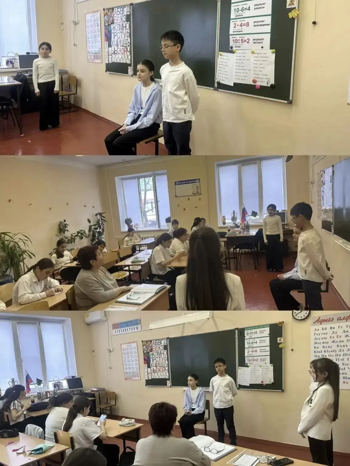 Учебные объединения: "Адыгэ 1эпэш1агъ", "Хьак1эщ". 
Сценка "Сянэ зыфэе нысэр". 
Педагог: Мариет Тлем