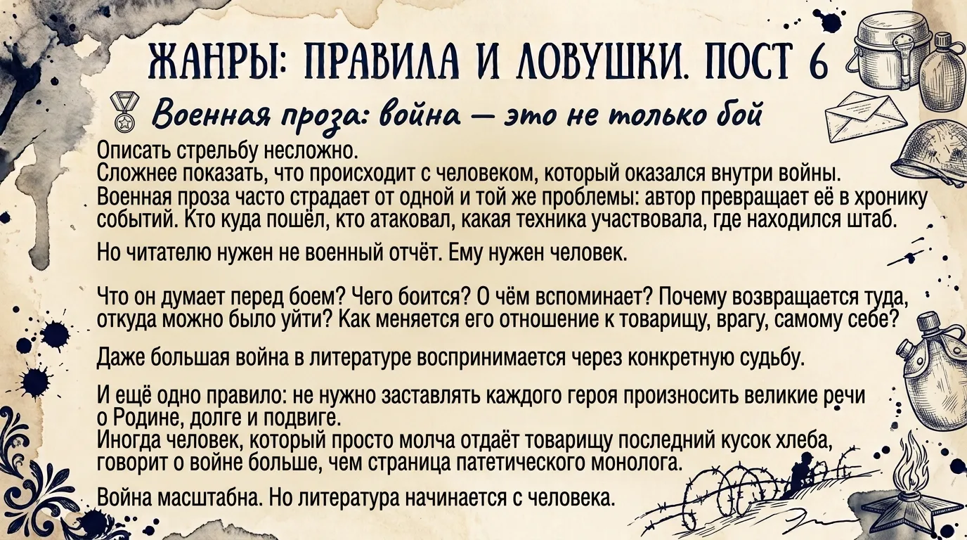 Жанры: правила и ловушки. Пост 6