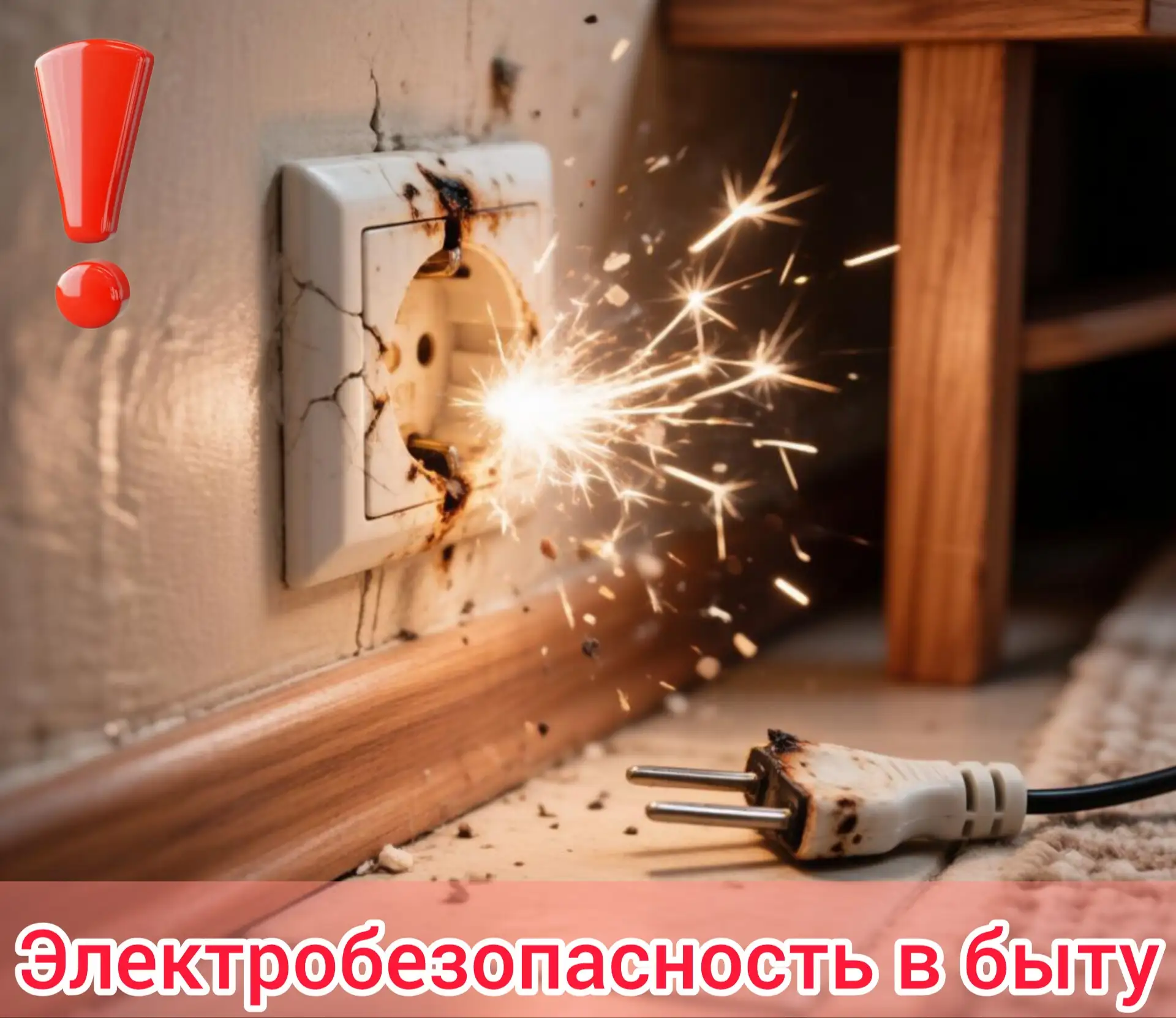 ⚠️ Электробезопасность дома: 5 правил, которые спасут жизнь