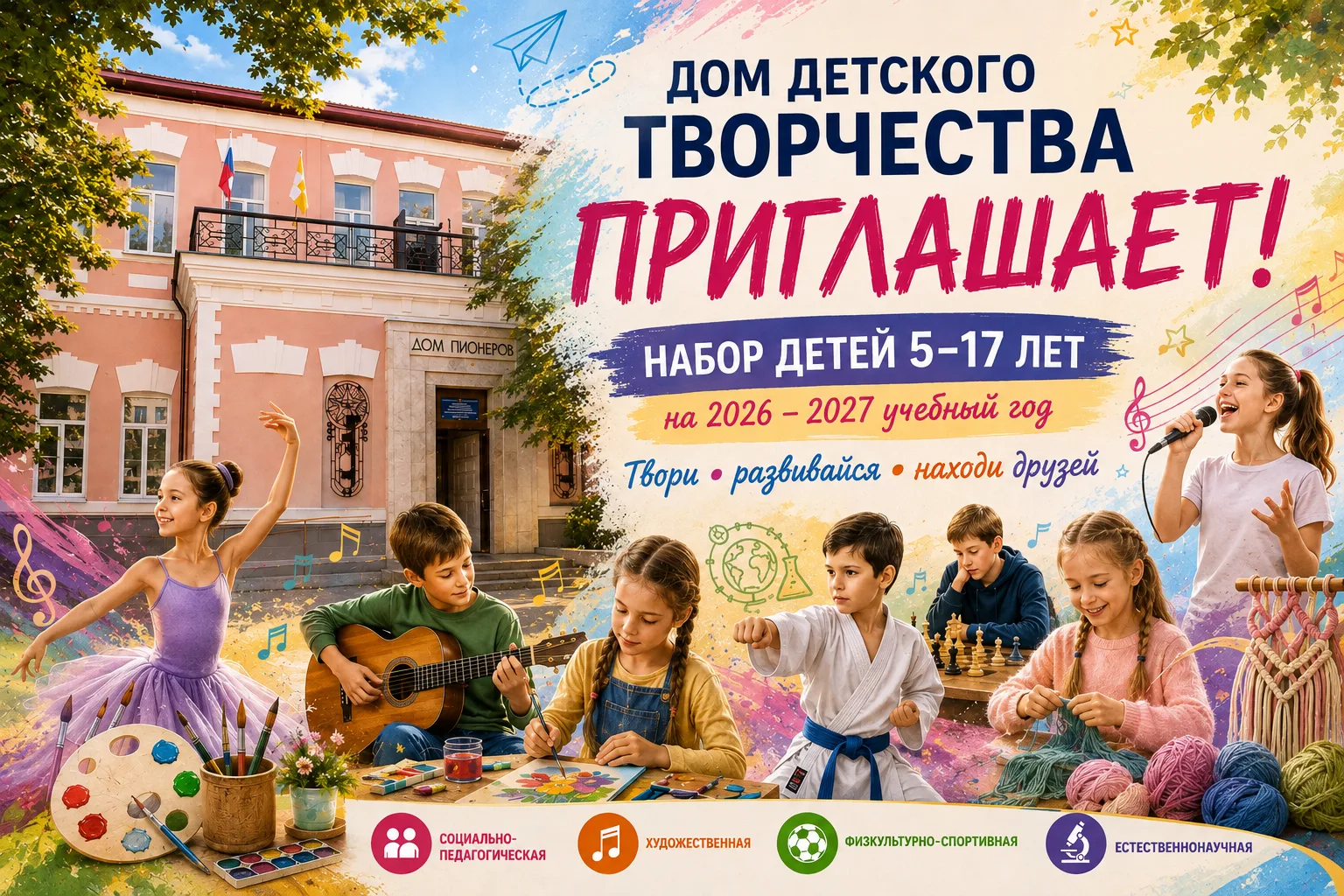 🎨 Дом детского творчества приглашает!
