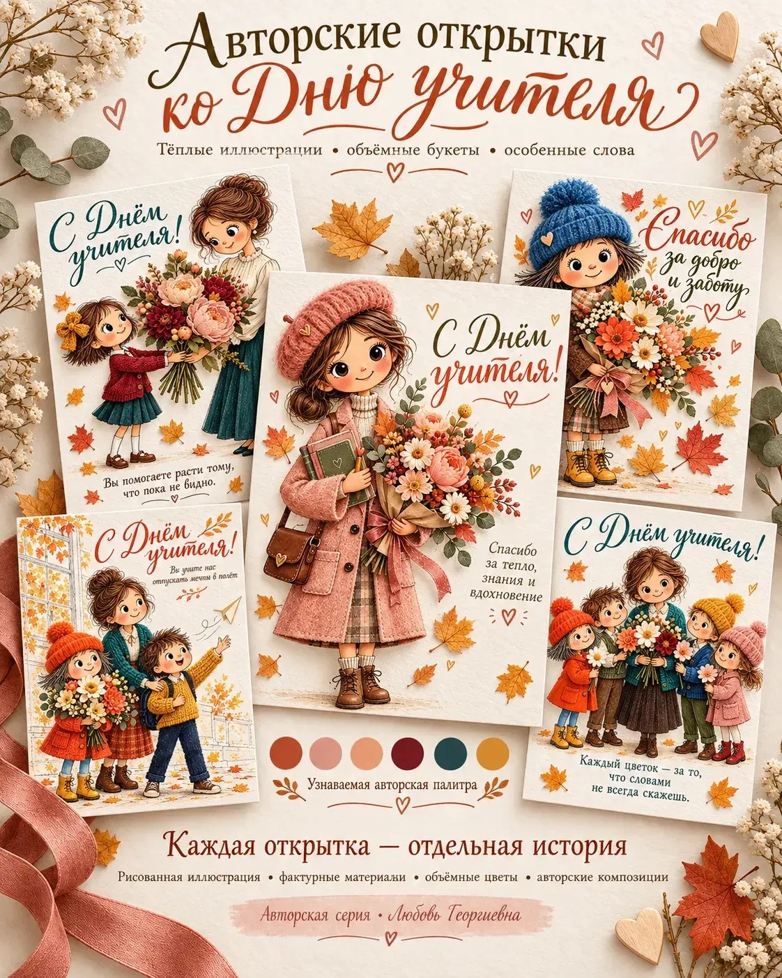 ✨ В каждой открытке — немного моего тепла, идеи и настроения