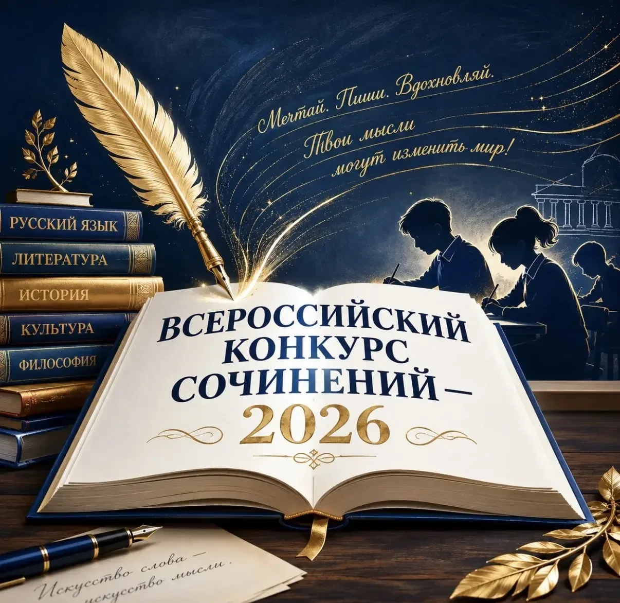 Стартует Всероссийский конкурс сочинений – 2026✨