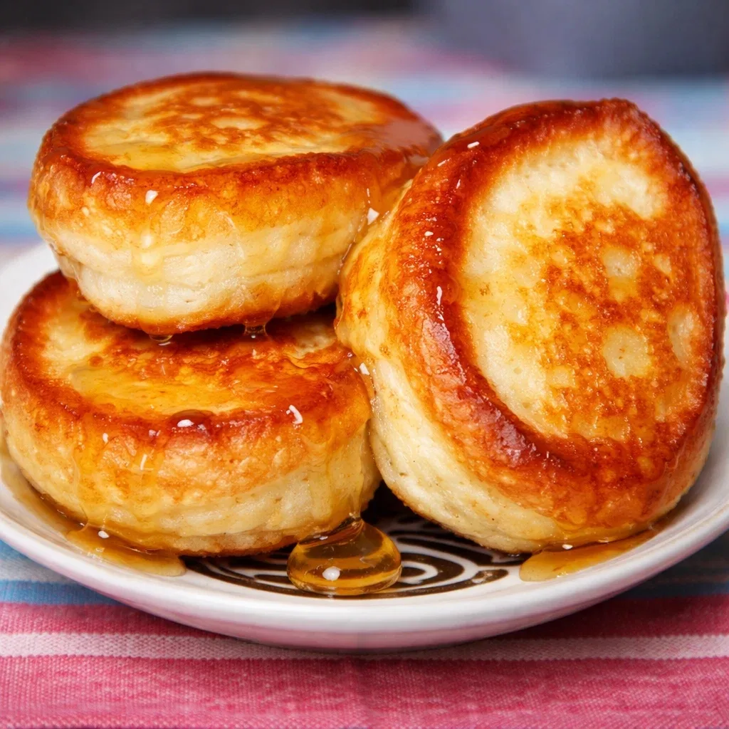 Оладушки по забытому советскому рецепту. Пышные и мягкие, как облака. Не впитывают мaсло.