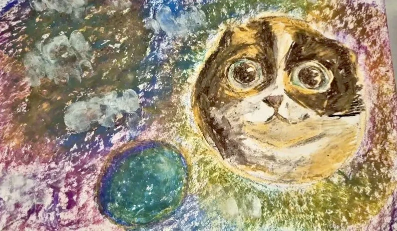 СВЯЗЬ С КОСМОСОМ Если очень захотеть, Можно в космос полететь.  К звездам улетим легко Не в трамвае,