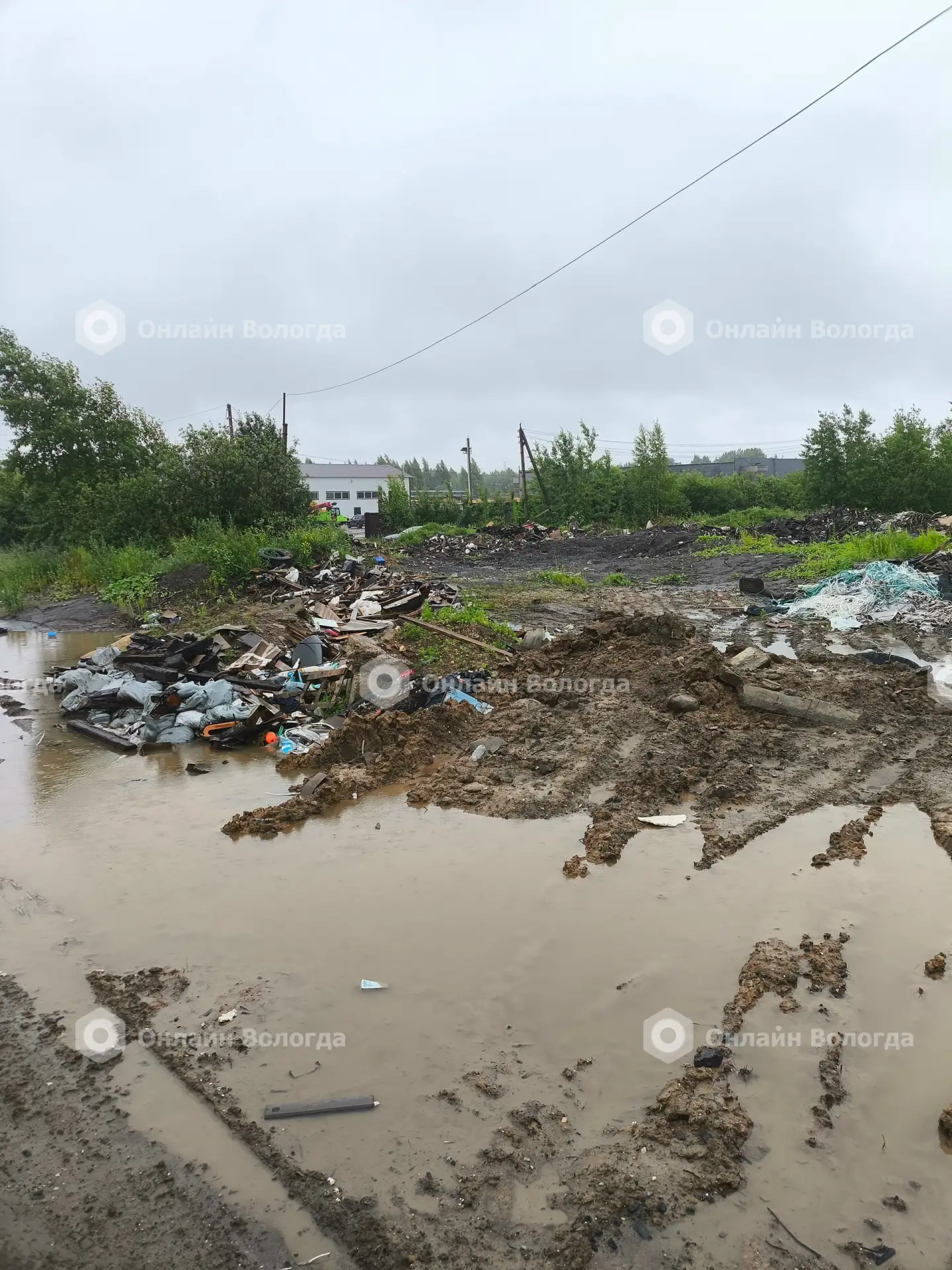 Свалки в г.Вологда почти центр ул.Клубова, свиньи не думают, что творят, а последствия будут серьезн
