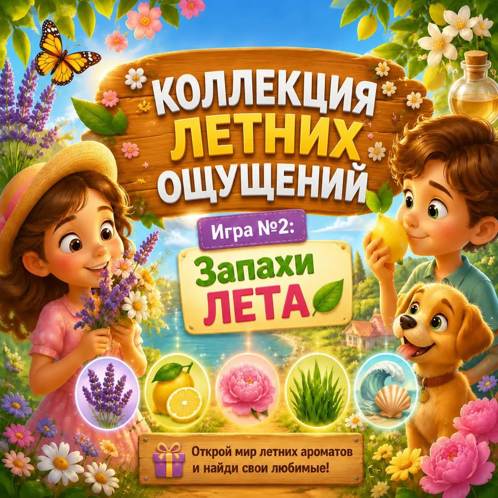 КОЛЛЕКЦИЯ ЛЕТНИХ ОЩУЩЕНИЙ 
Игра №2: Запахи ЛЕТА 🌿

 
У лета есть свой запах. Точнее - много запахов