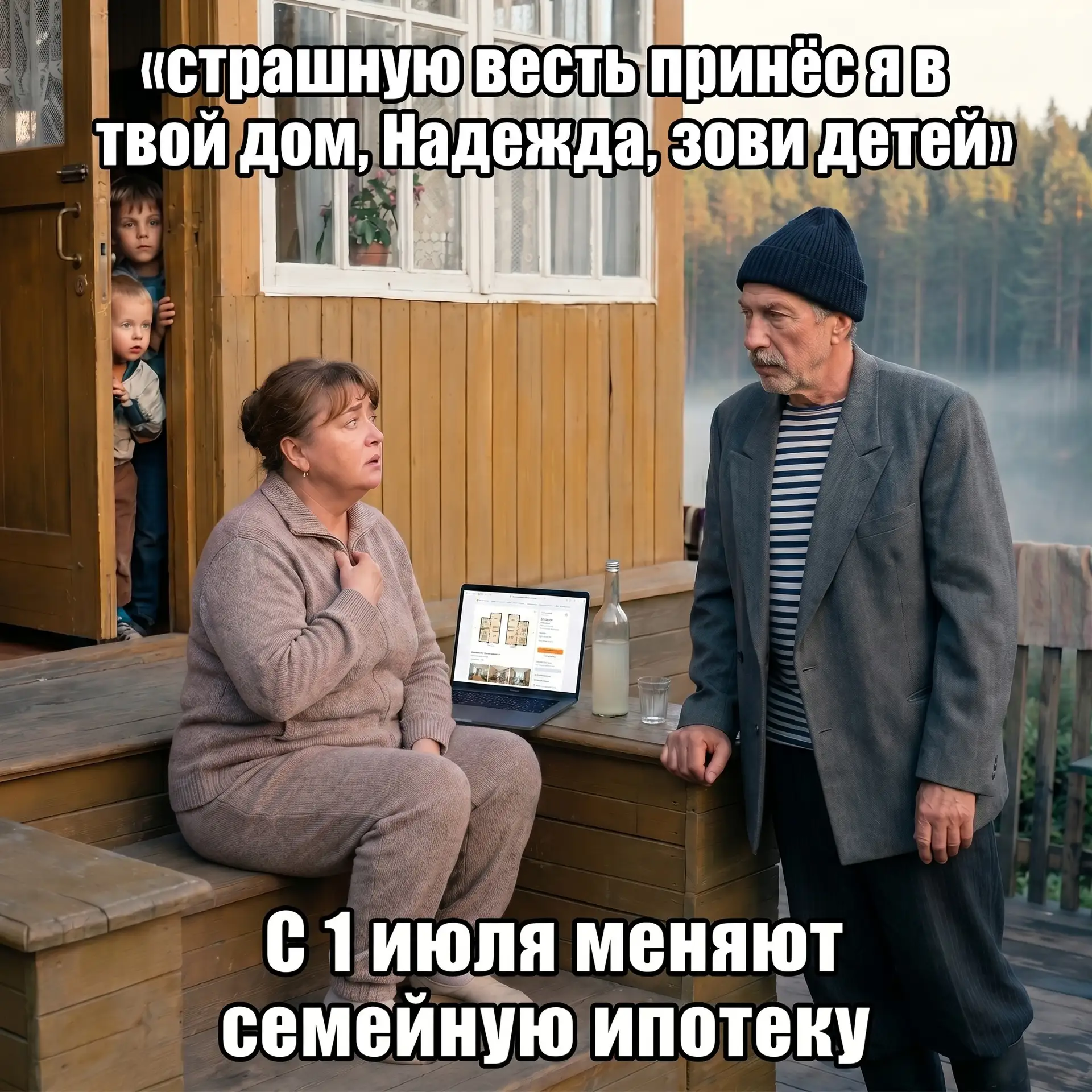 Страшную весть принёс я в твой дом, Надежда!

Думал я, думал: стоит ли вас кошмарить грядущими измен