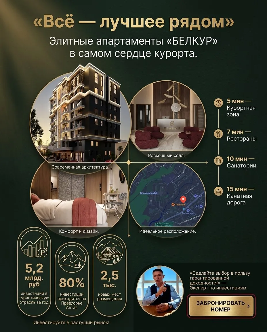 🏔 БЕЛОКУРИХА. НОВЫЙ ОБЪЕКТ, О КОТОРОМ УЖЕ ГОВОРИТ РЫНОК
