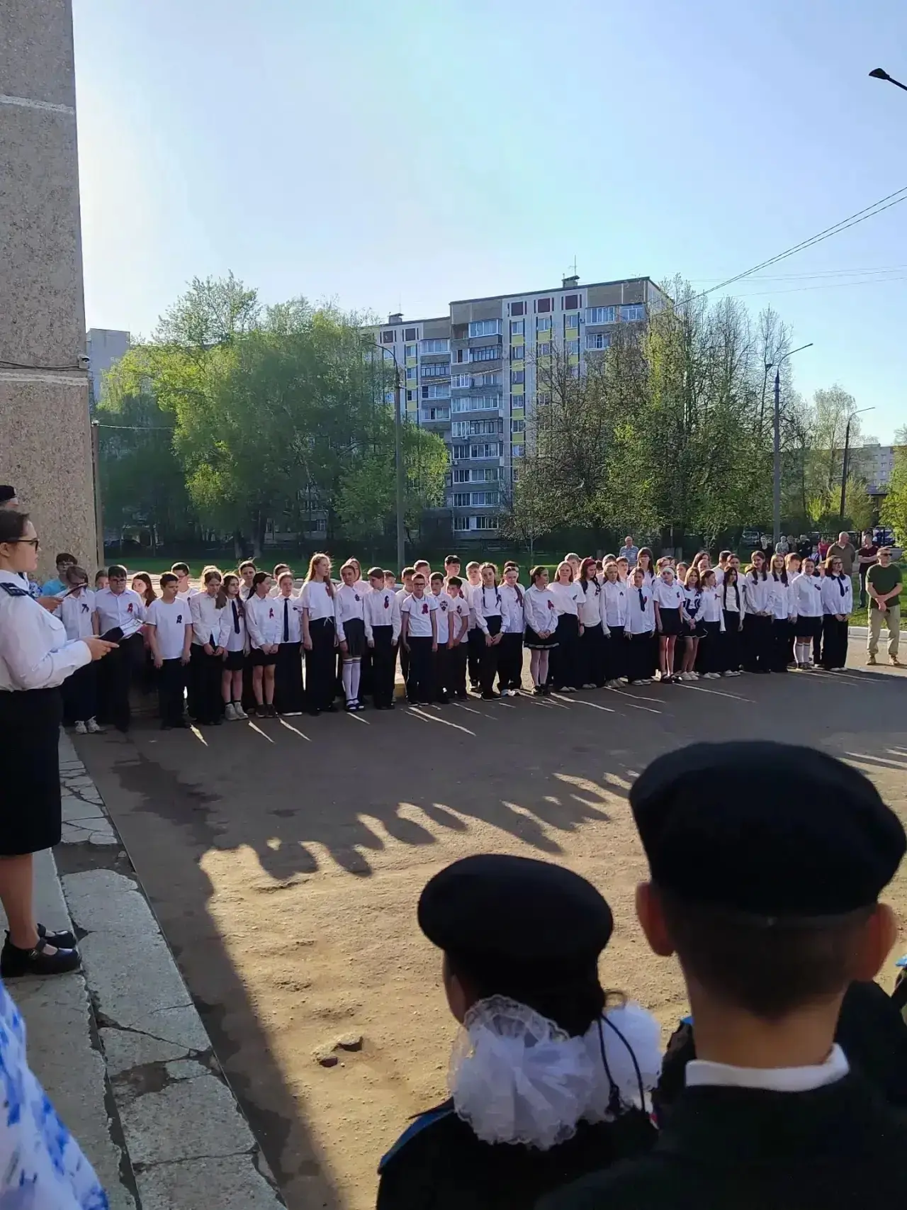 ⭐️В преддверии Дня Победы в нашей школе традиционно состоялся митинг, организованный для жителей мик