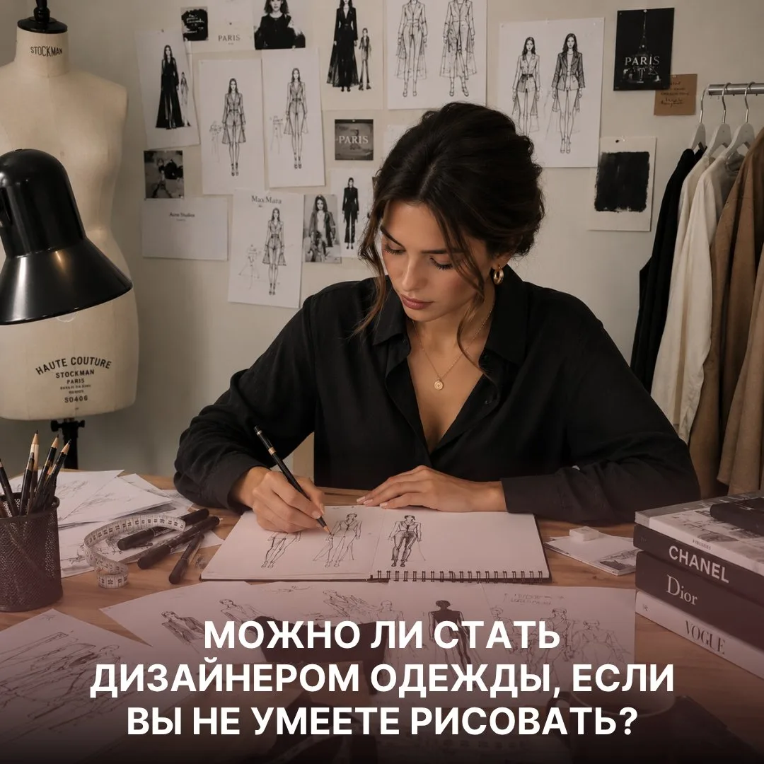 Можно ли стать дизайнером одежды, если вы не умеете рисовать